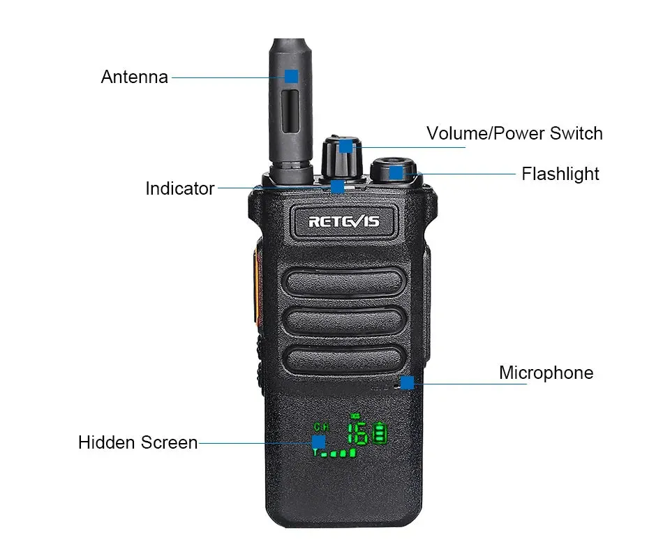 10W Retevis Walkie Talkie Long Range RT86 Walkie-talkie 1pc Two-way radio Powerful Portable Radio Communicator For Hunting