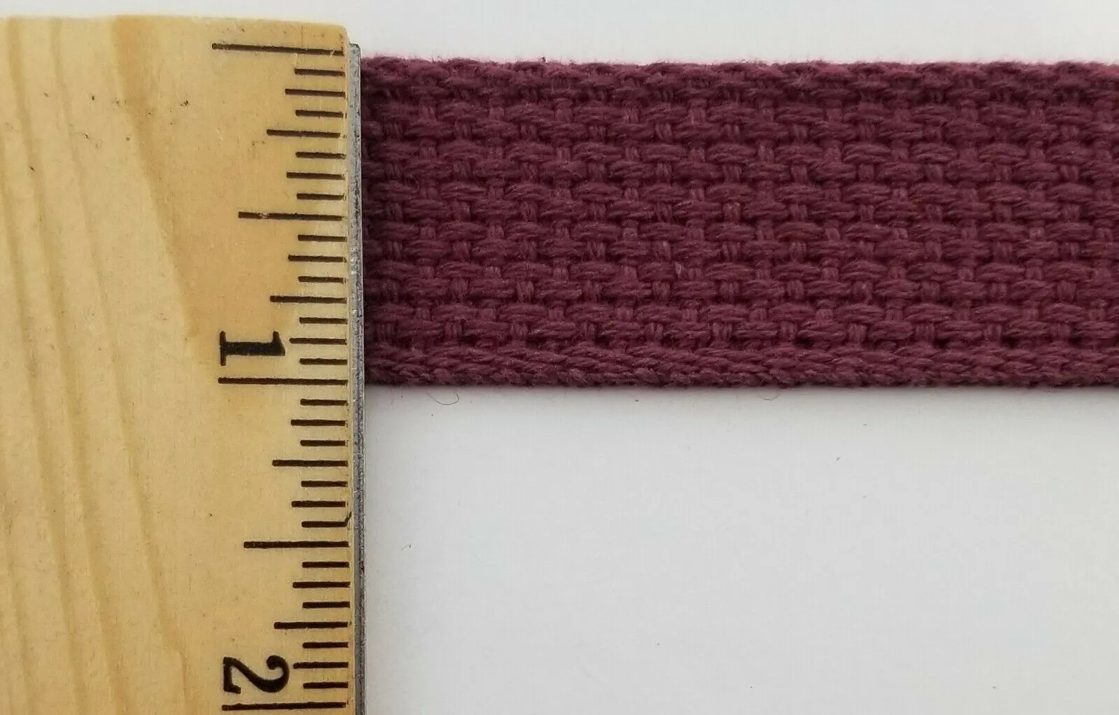 1" Cotton Webbing - 10 Continuous Yards - MANY COLORS AVAILABLE - Made in USA