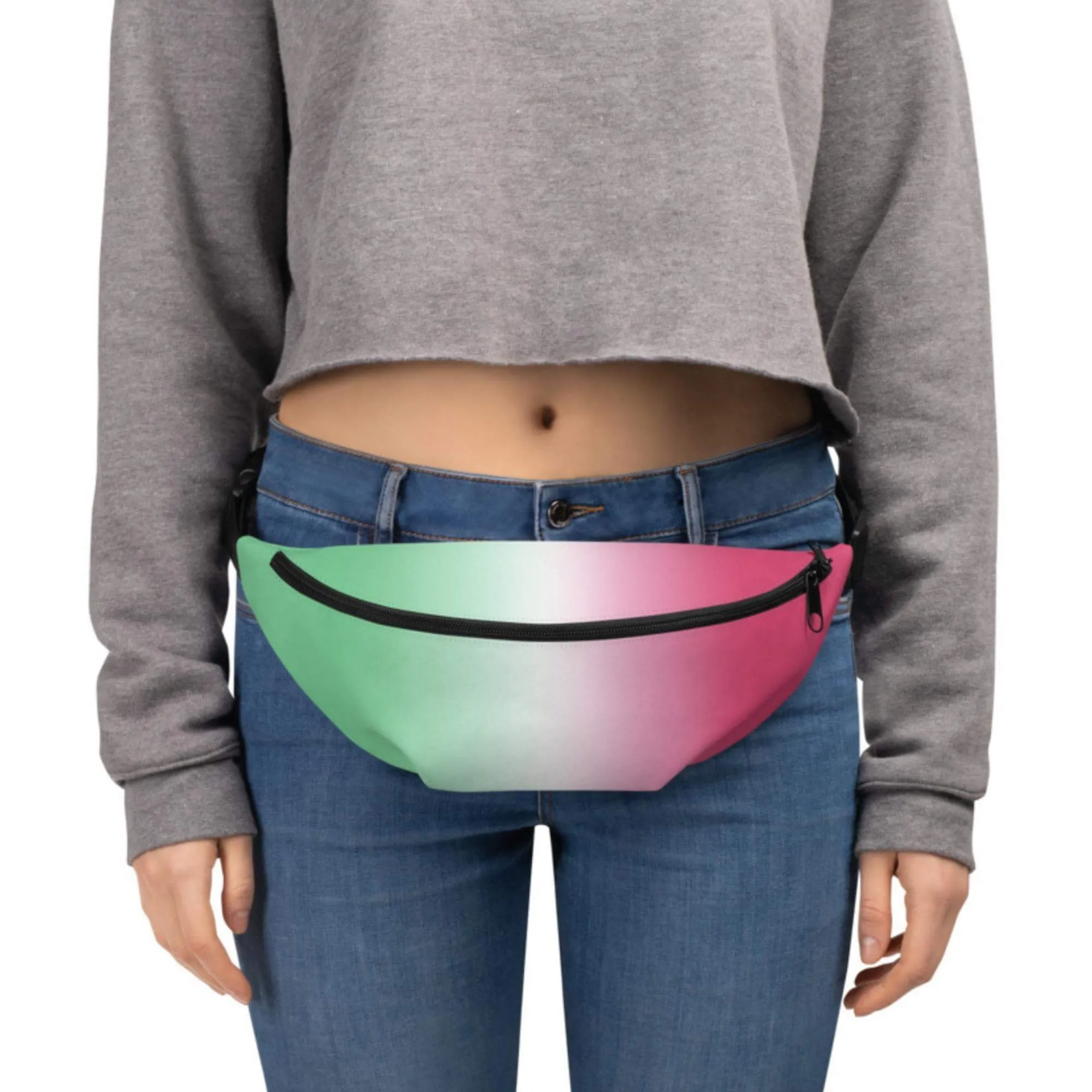 Abrosexual Pride Ombre Crossbody Belt Bag