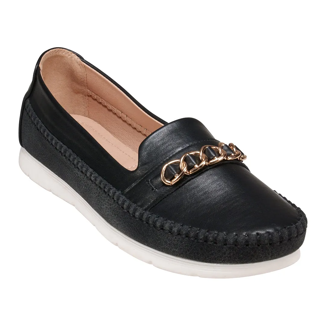 Aida Black Flat