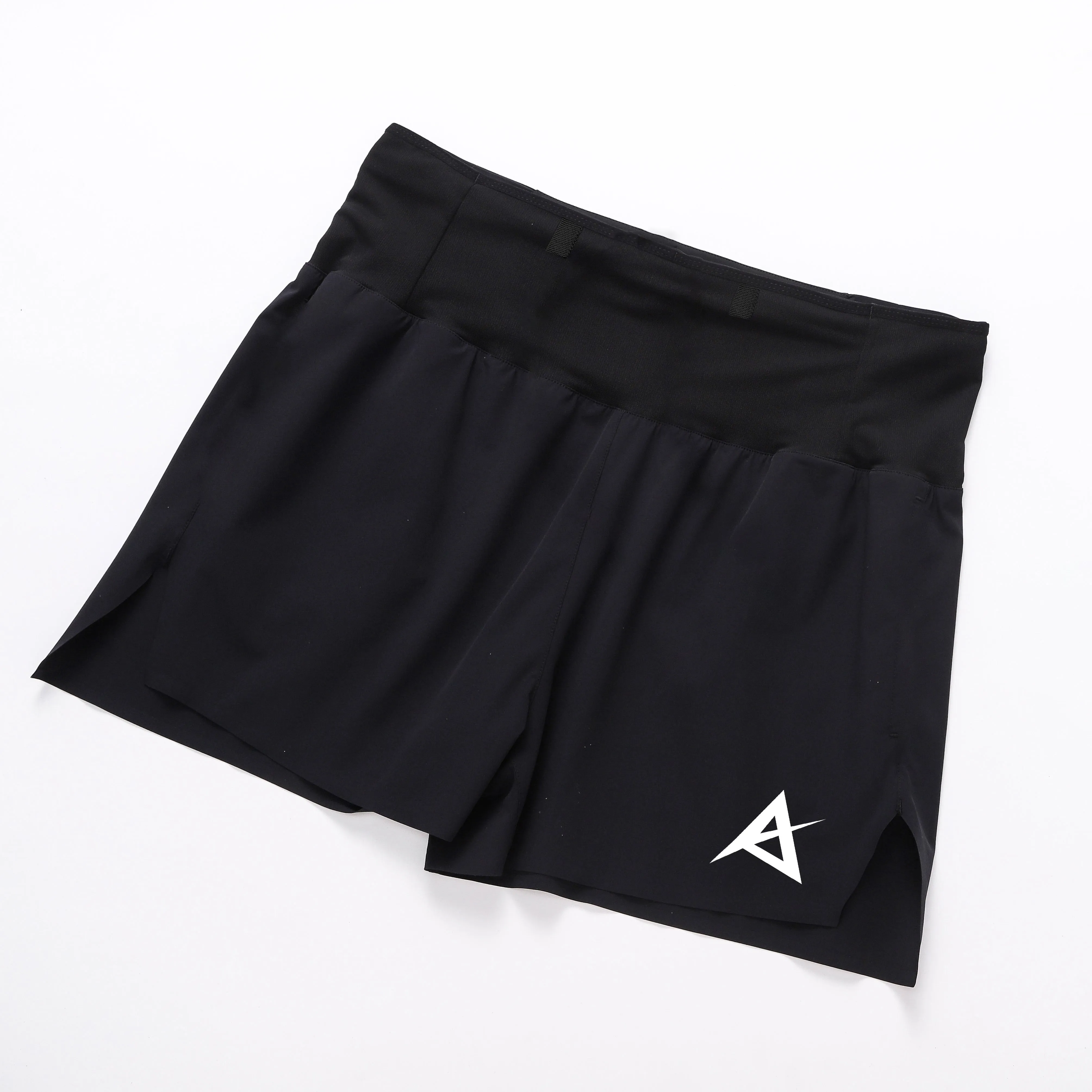 AKIV Multi-Pocket Running Shorts Unisex | Triangular inner | Black