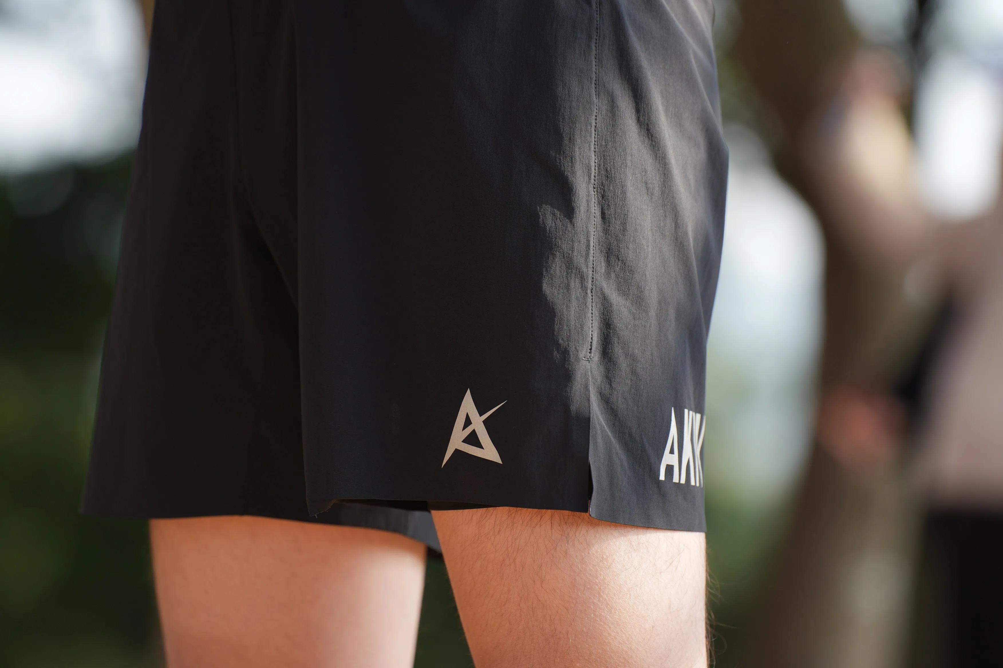 AKIV Multi-Pocket Running Shorts Unisex | Triangular inner | Black