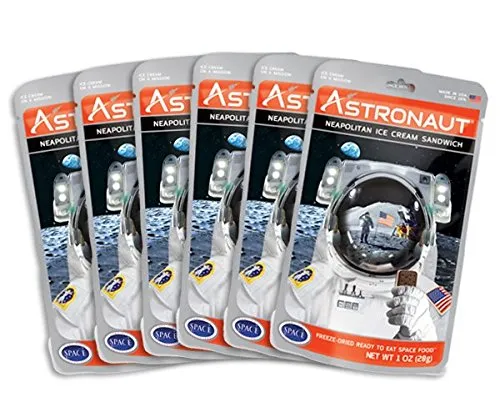 Astronaut - Freeze-Dried Neapolitan Ice Cream Sandwich - 6 Pack