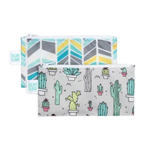 Bumkins - Reusable Small Snack Bags (2Pk) - QUILL/Cacti