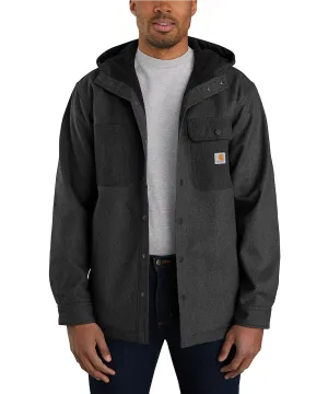 Carhartt Heavyweight Hooded Shirt Jacket - Black Heather