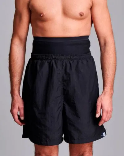 CUI Mens Ostomy Swim Shorts - 1 each, XLARGE, BLACK - TWIN **TEMPORARY  UNAVAILABLE**