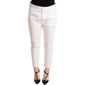 CYCLE Elegant Slim Fit White Skinny Pants