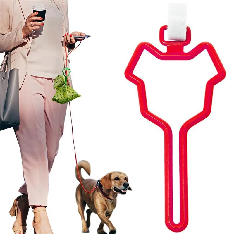 Dog Poop Bag Holder Waste Carrier Pet Supplies Sturdy Durable Dog Traction Rope Distributor Dogs Leash Dispenser Clean Tools