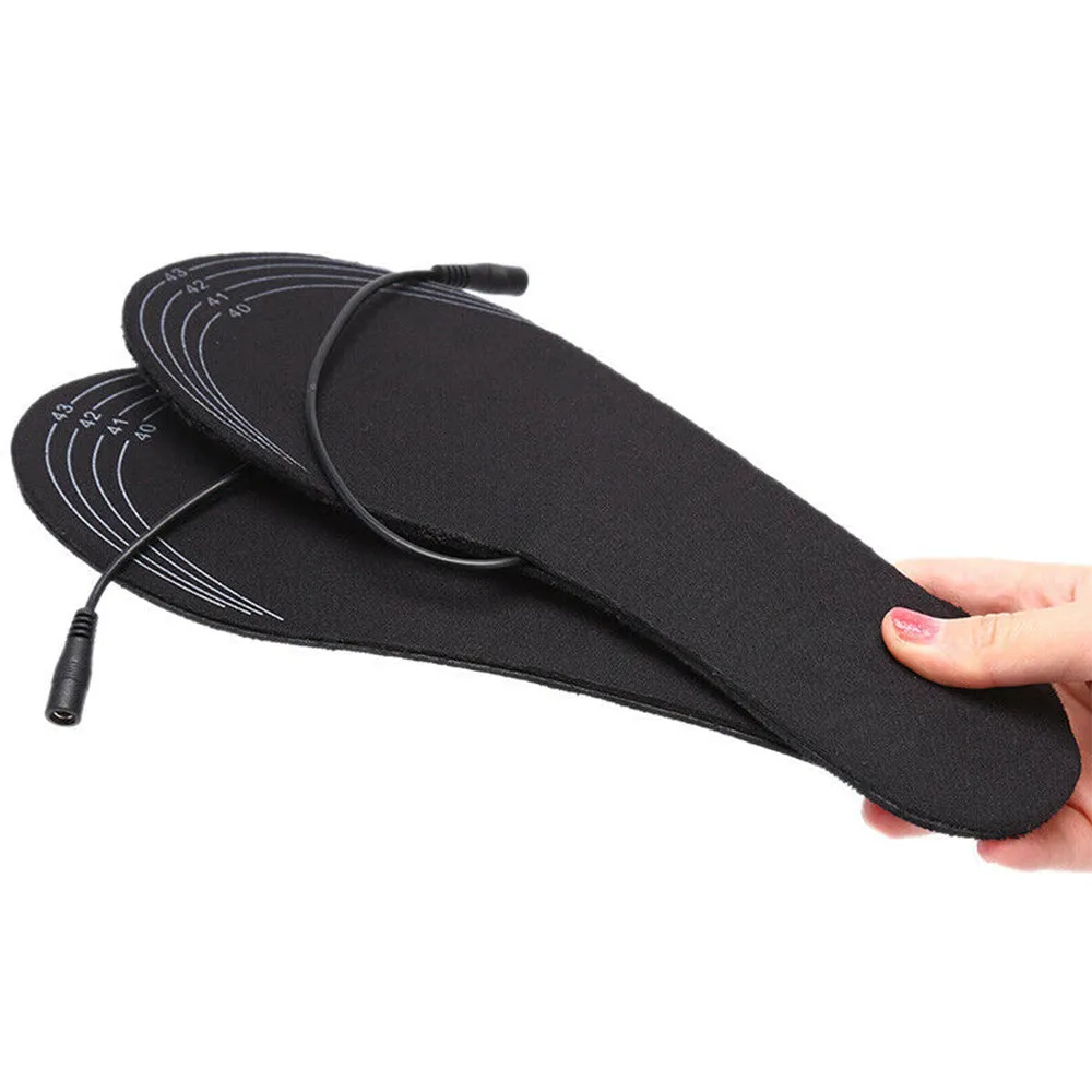 Electric Heating Cut-to-Fit Insoles Washable Thermal Foot Warmer Sock Cushion for Men and Women