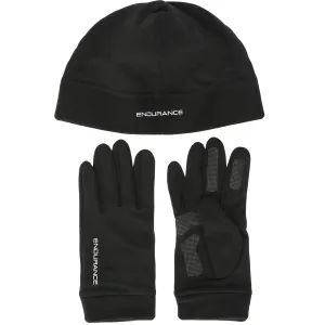 Endurance Gubeng Running Gloves & Hood - Adult - Black