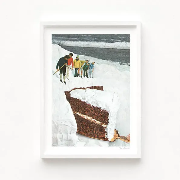 'Glacier Calving Cake' Art Print by Vertigo Artography