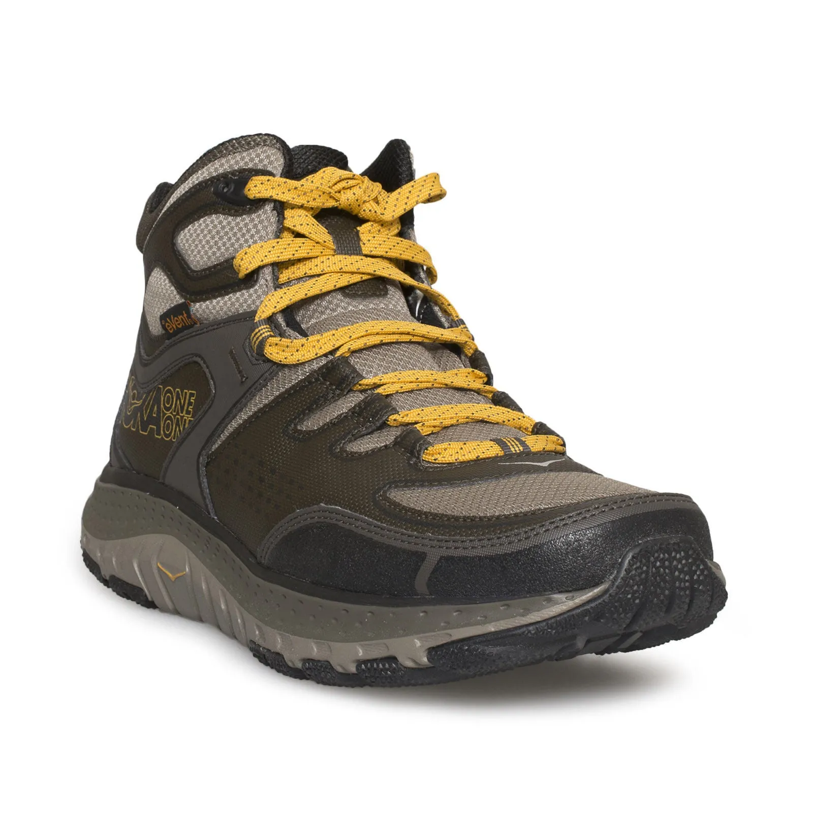 Hoka Tor Tech Mid Brindle / Golden Yellow Hiking Boots