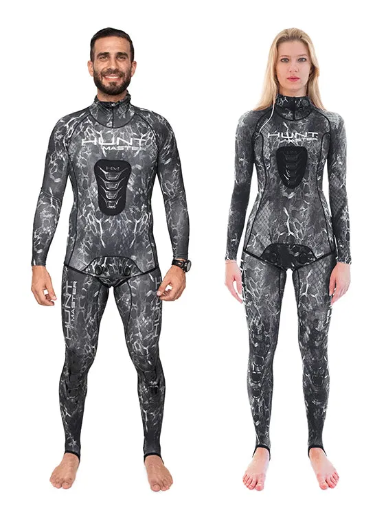 Huntmaster Hooded Spearfishing Rashguard 2-Piece Camo Suit Unisex