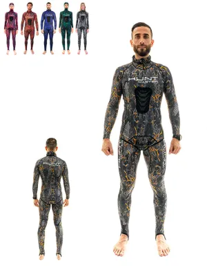 Huntmaster Hooded Spearfishing Rashguard 2-Piece Camo Suit Unisex