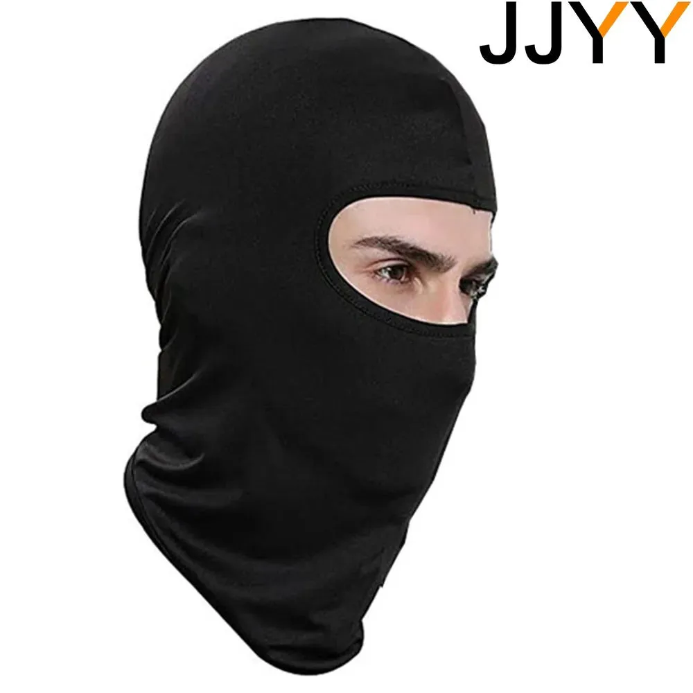 JJYY Outdoor Sports Balaclava Mask Windproof Full Face Neck milk silk Cotton Ninja Headgear Hat Riding Hiking Cycling cap