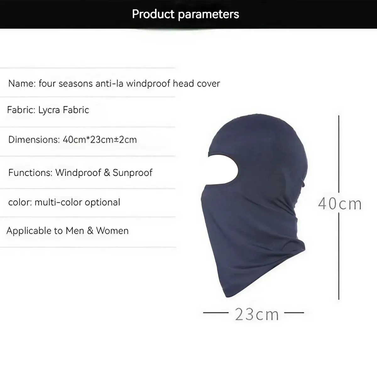 JJYY Outdoor Sports Balaclava Mask Windproof Full Face Neck milk silk Cotton Ninja Headgear Hat Riding Hiking Cycling cap