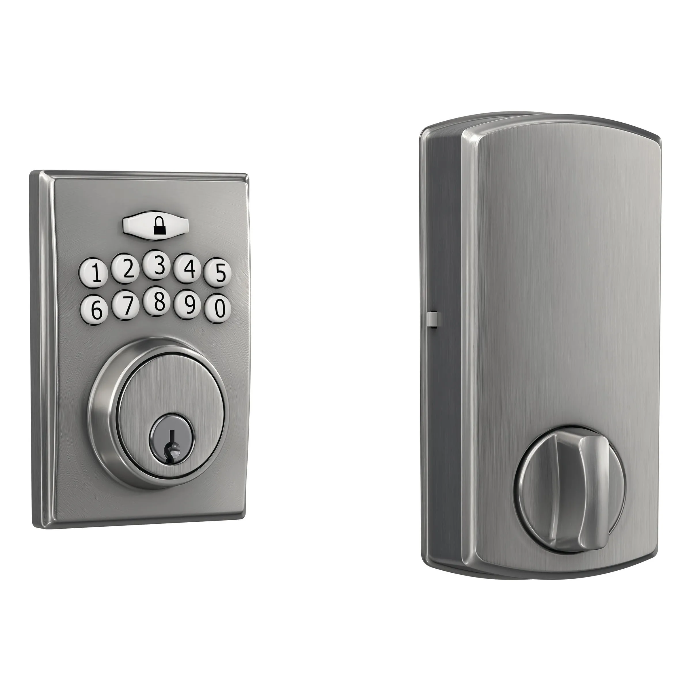 Keypad Electronic Deadbolt in Stainless Steel