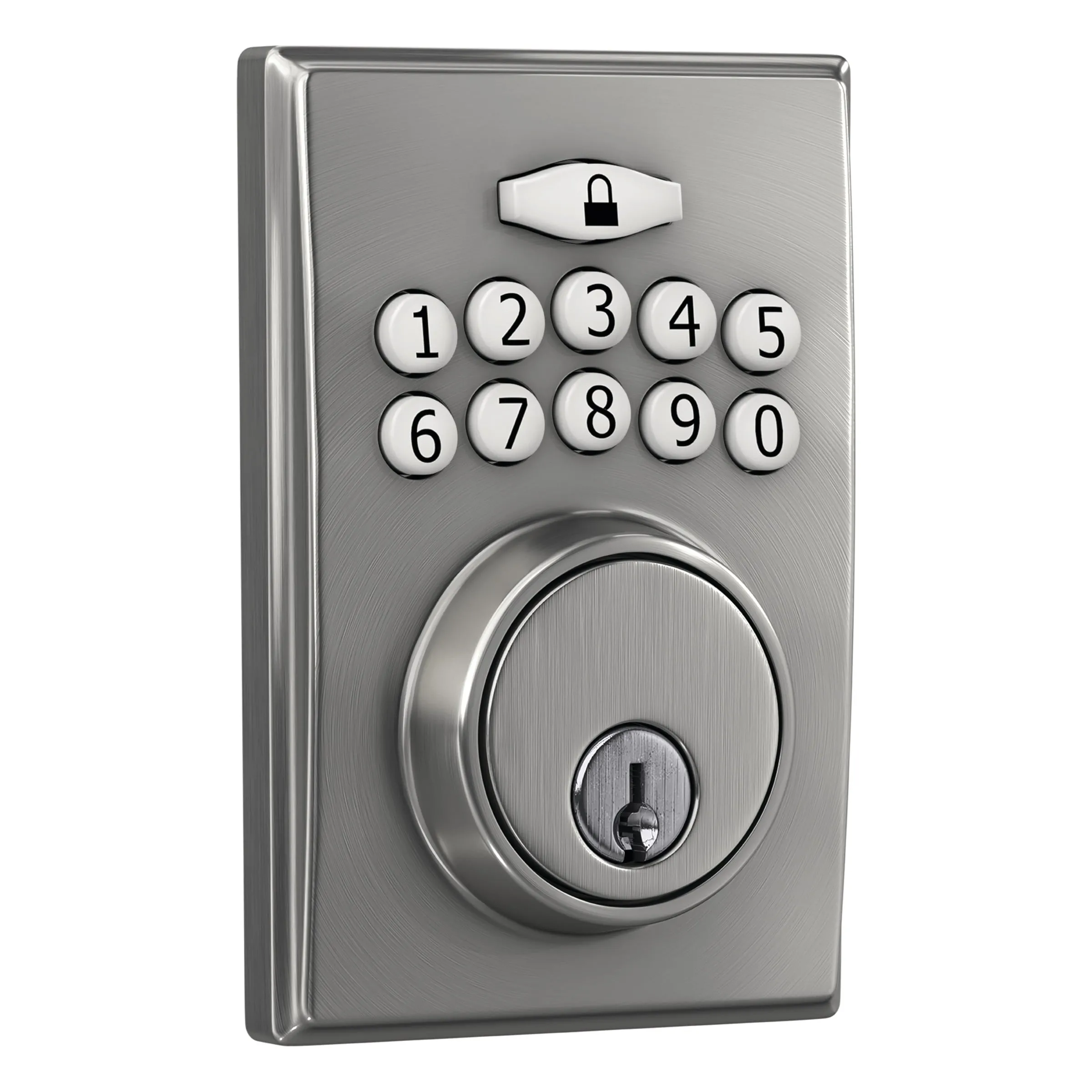 Keypad Electronic Deadbolt in Stainless Steel