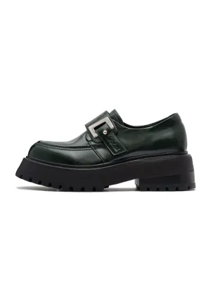 Leather Loafers - Green