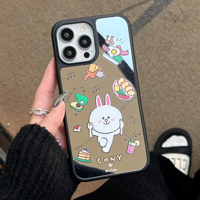 Line Friends All-Inclusive Anti-drop Mirror Back Case Cover