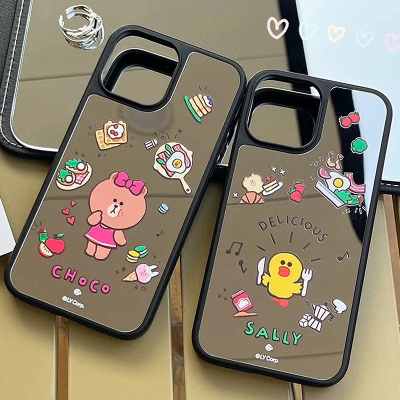 Line Friends All-Inclusive Anti-drop Mirror Back Case Cover