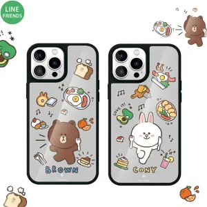 Line Friends All-Inclusive Anti-drop Mirror Back Case Cover