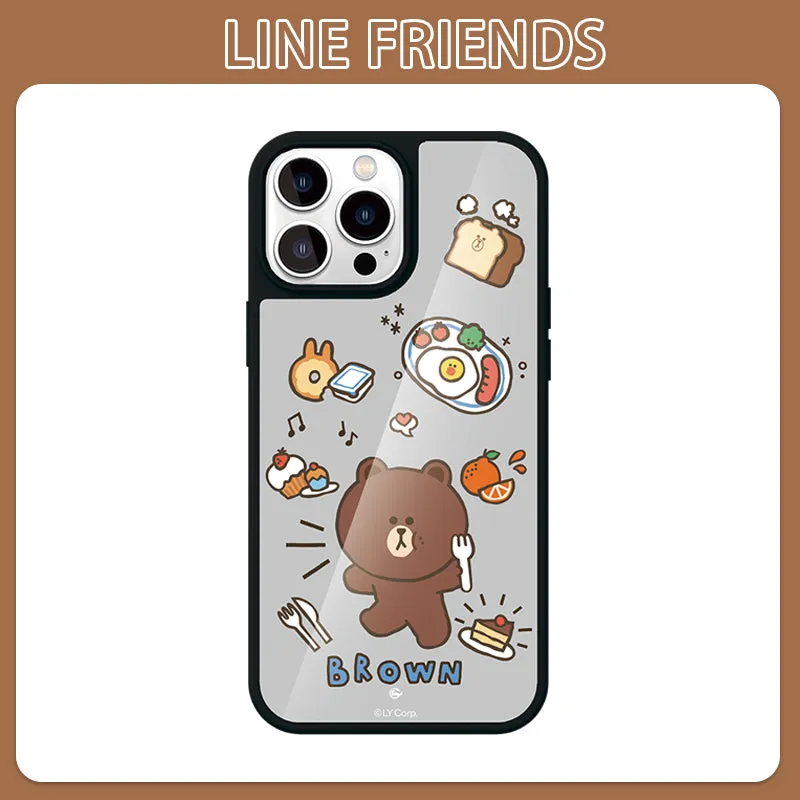 Line Friends All-Inclusive Anti-drop Mirror Back Case Cover