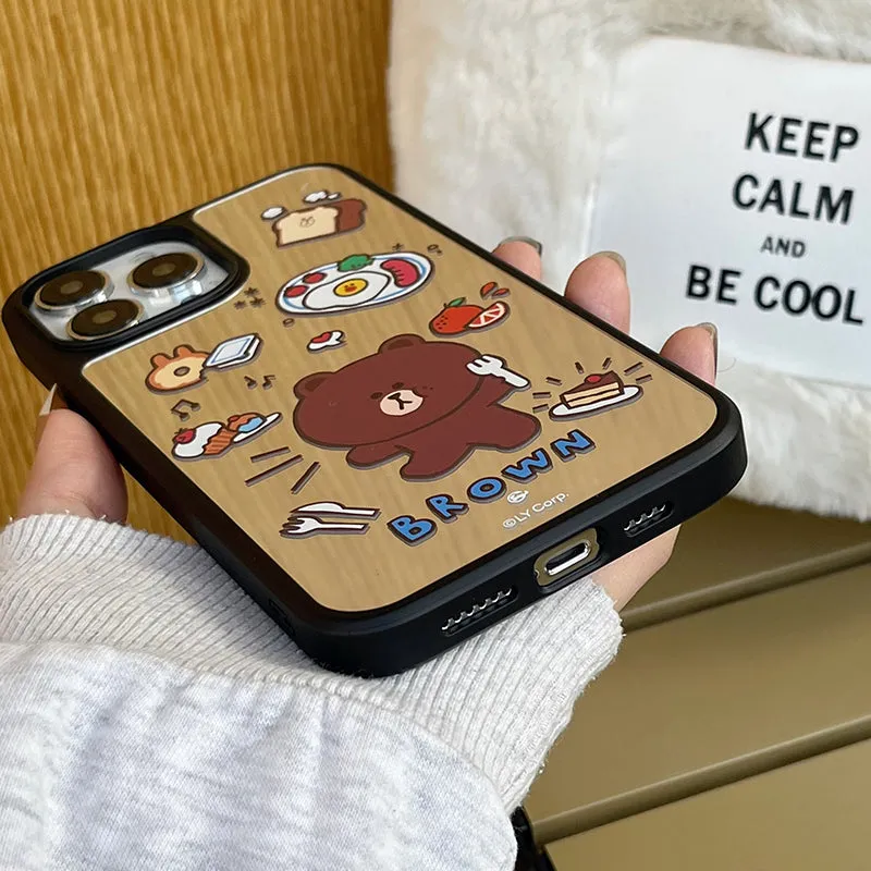 Line Friends All-Inclusive Anti-drop Mirror Back Case Cover