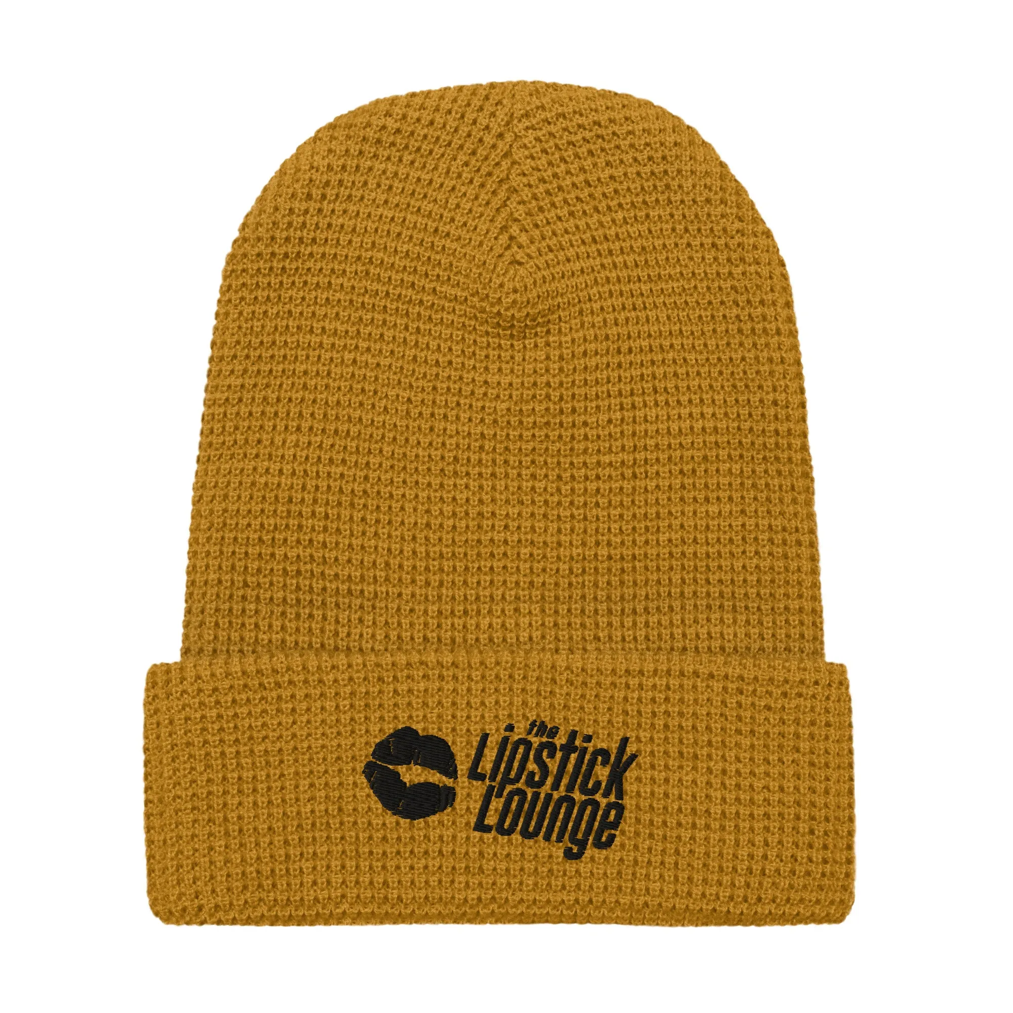 Lipstick Lounge Black Logo Waffle Beanie