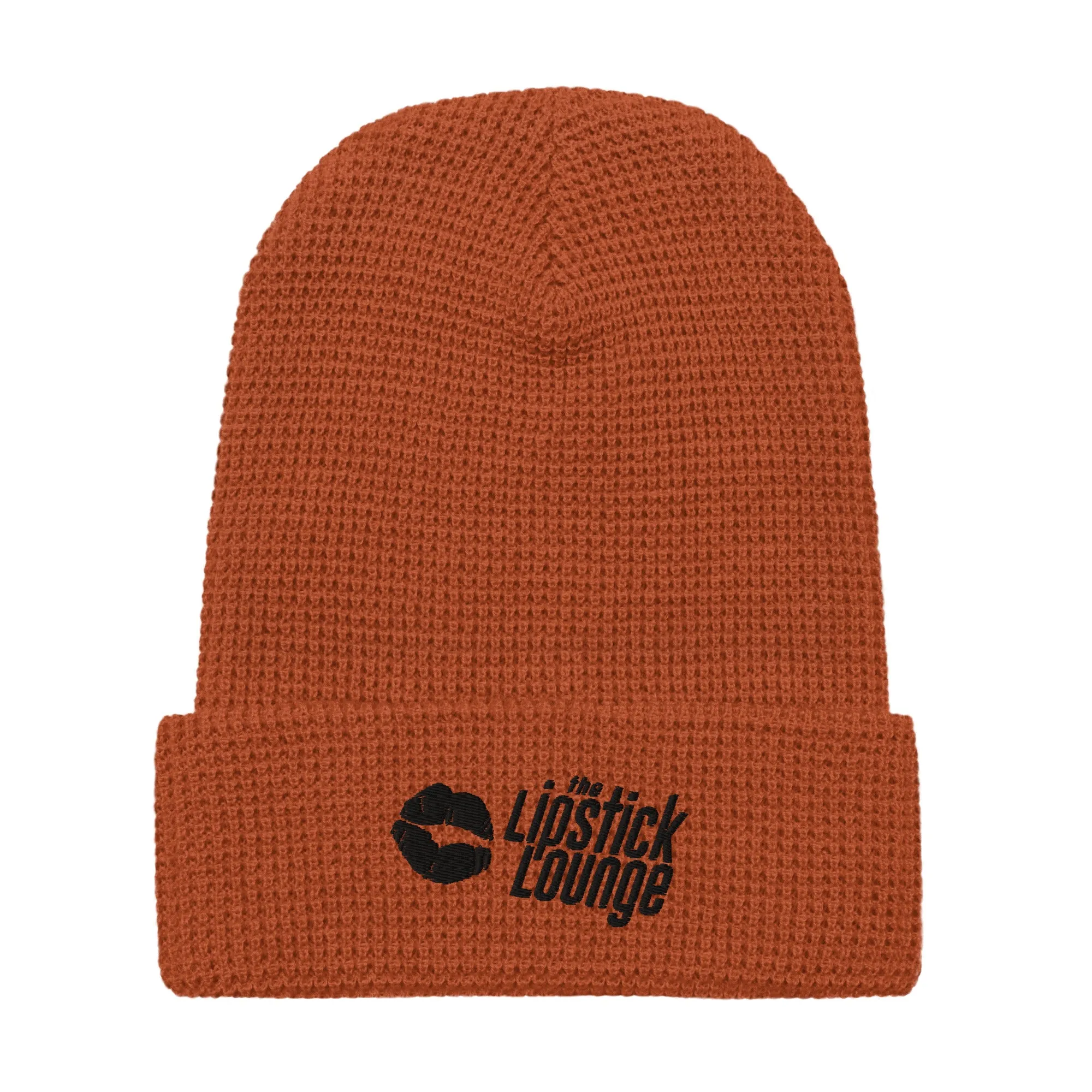 Lipstick Lounge Black Logo Waffle Beanie