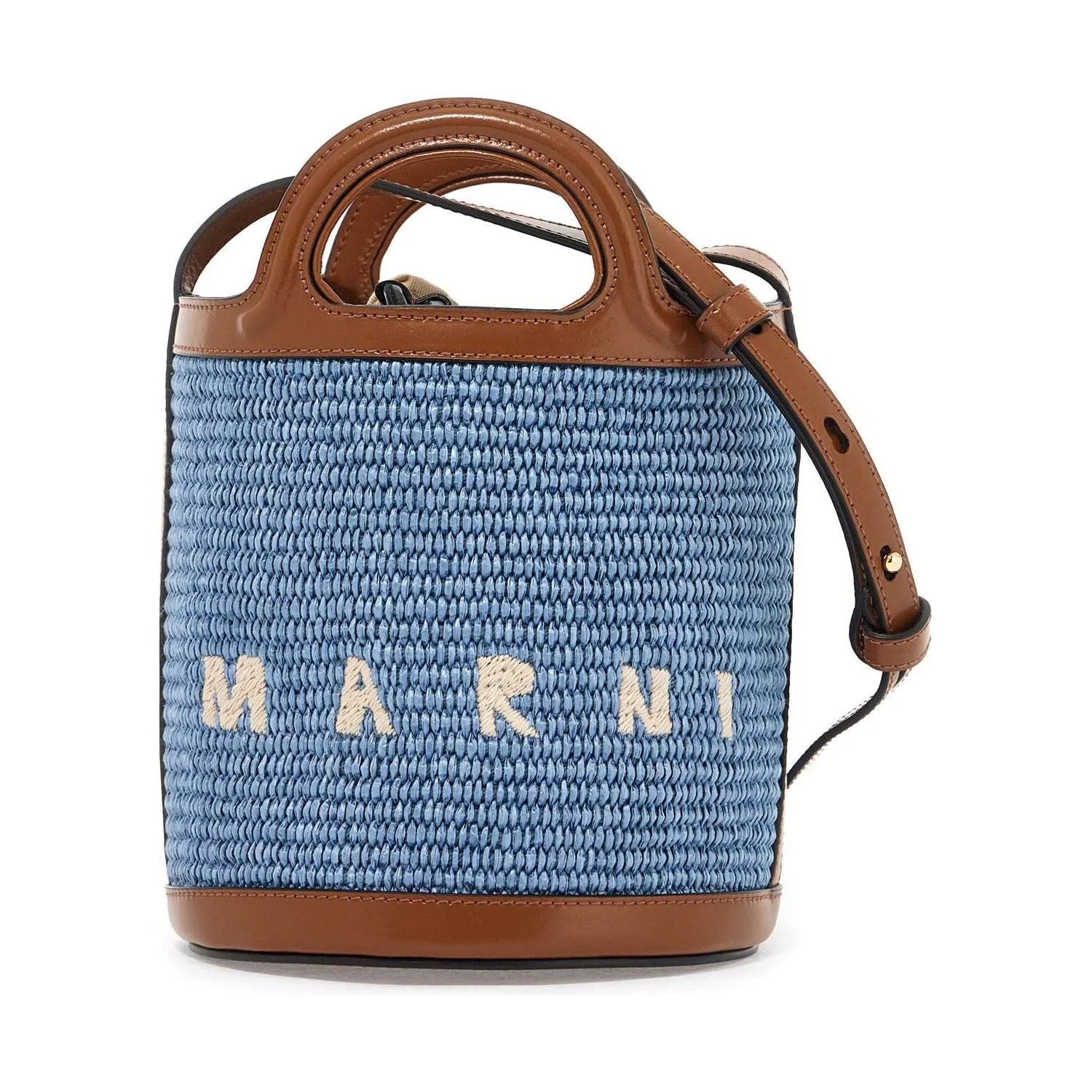 Marni raffia tropicalia bucket bag