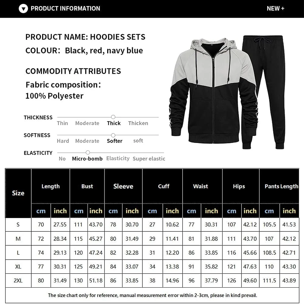 Men'S Hooded Athletic Tracksuit