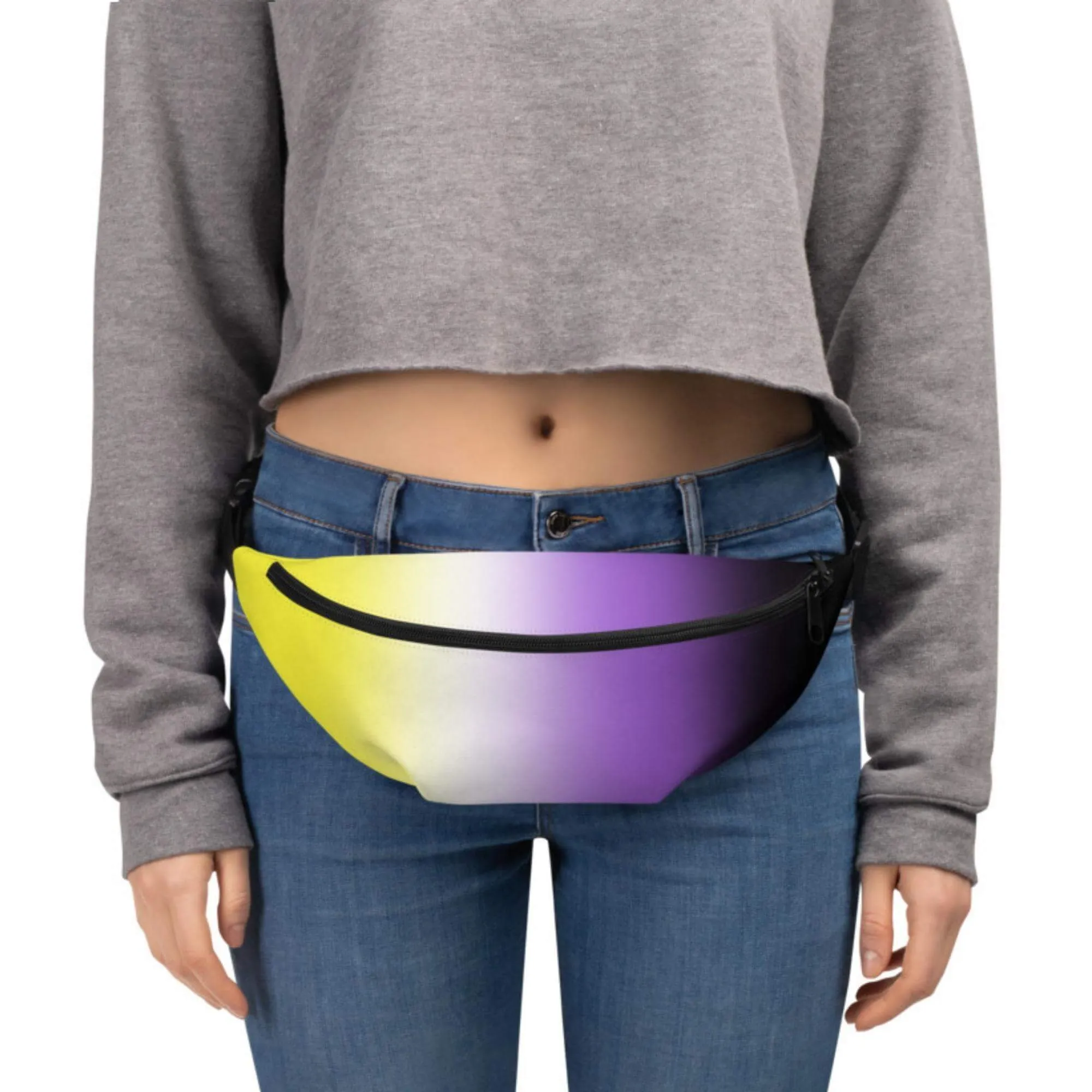 Non-binary Pride Ombre Crossbody Belt Bag