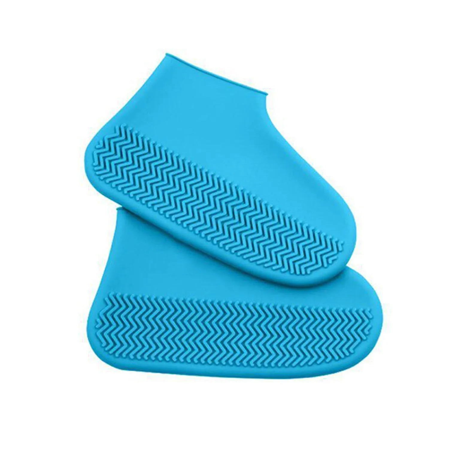 Non-Slip Silicone Rain Reusable Anti skid Waterproof Fordable Boot Shoe Cover (Mix Color)