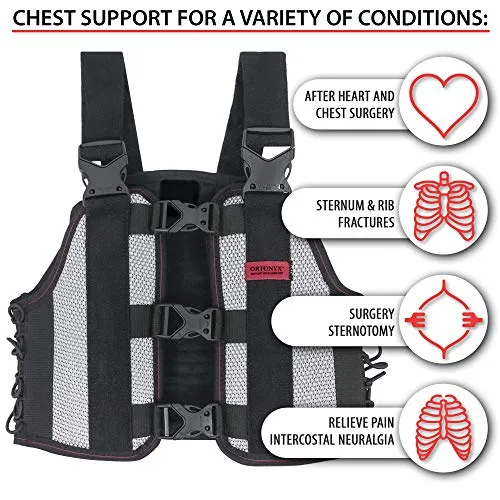 ORTONYX Sternum and Thorax Support Chest Brace / ACHB5255-M