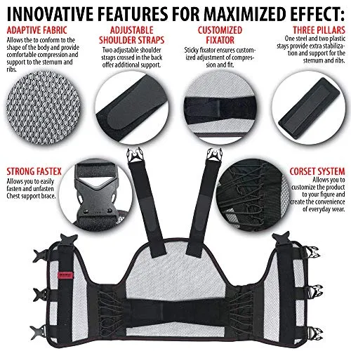 ORTONYX Sternum and Thorax Support Chest Brace / ACHB5255-M