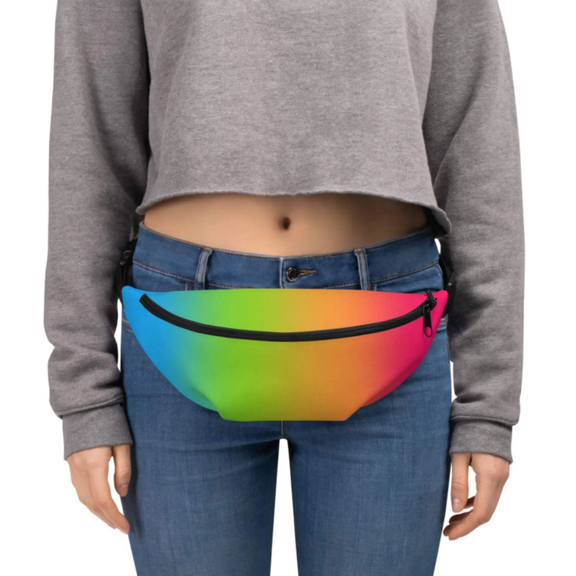 Panromantic Pride Ombre Crossbody Belt Bag