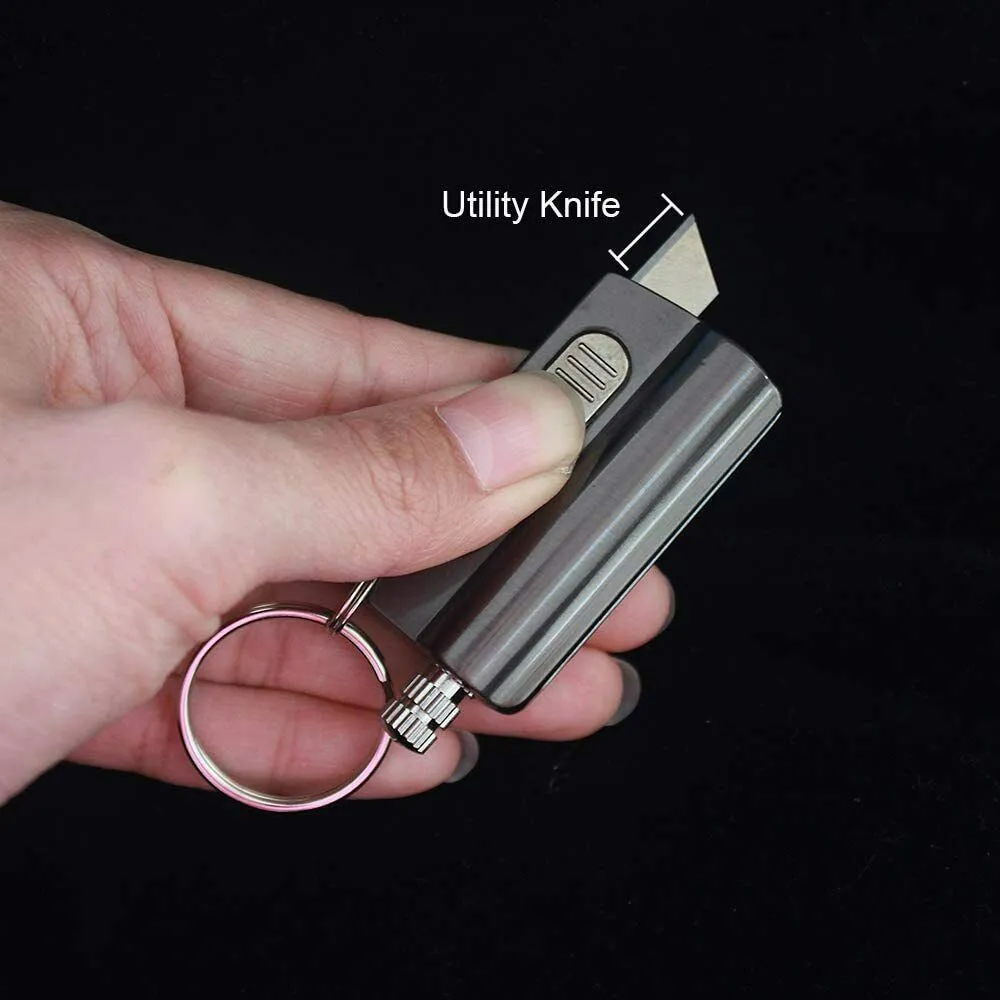 Permanent Match Lighter,Waterproof Multifunction Metal Keychain EDC Fire Starter