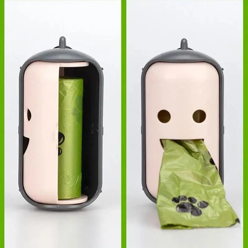 Pet Waste Bag Dispenser with Leash Clip