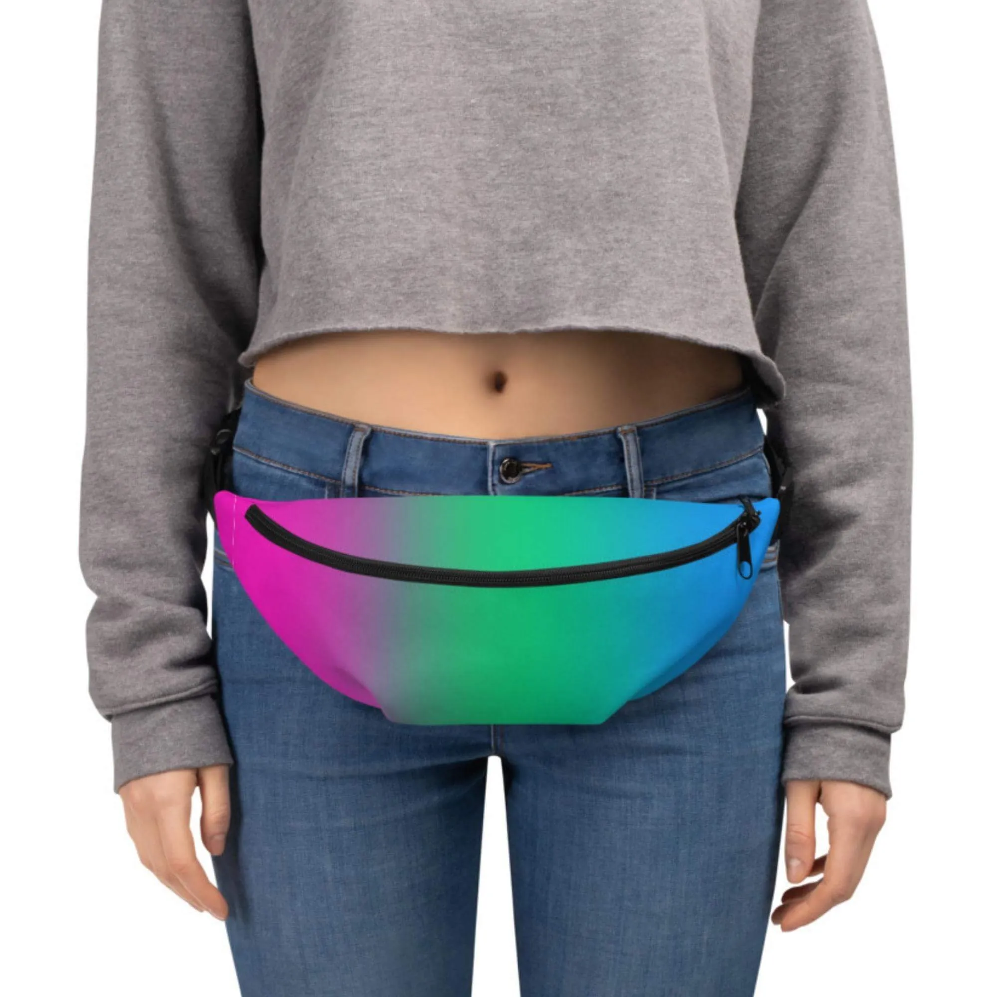 Polysexual Pride Ombre Crossbody Belt Bag