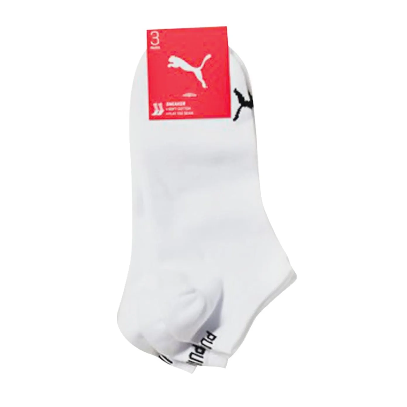 Puma Unisex 3 Pack Sneaker Socks