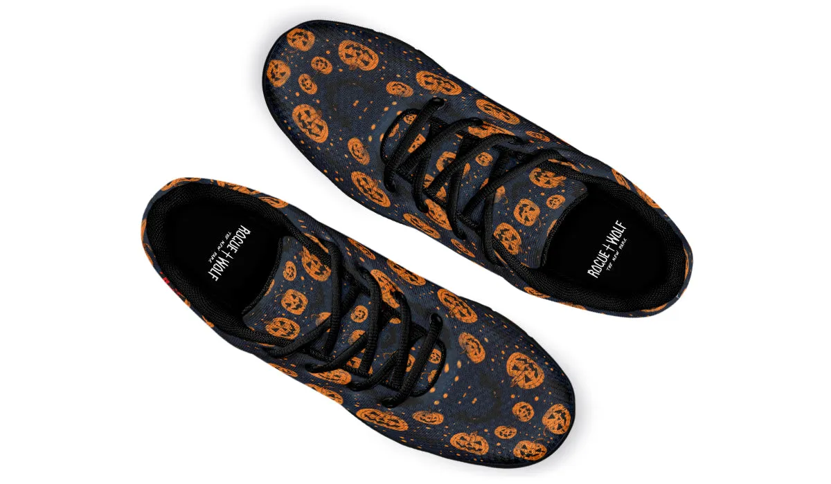 Pumpkin Party Athletic Sneakers - Light Breathable and Comfortable Sports Shoes with Anti-Slip Soles