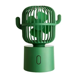 Rechargeable USB Portable Mini Cactus Fan