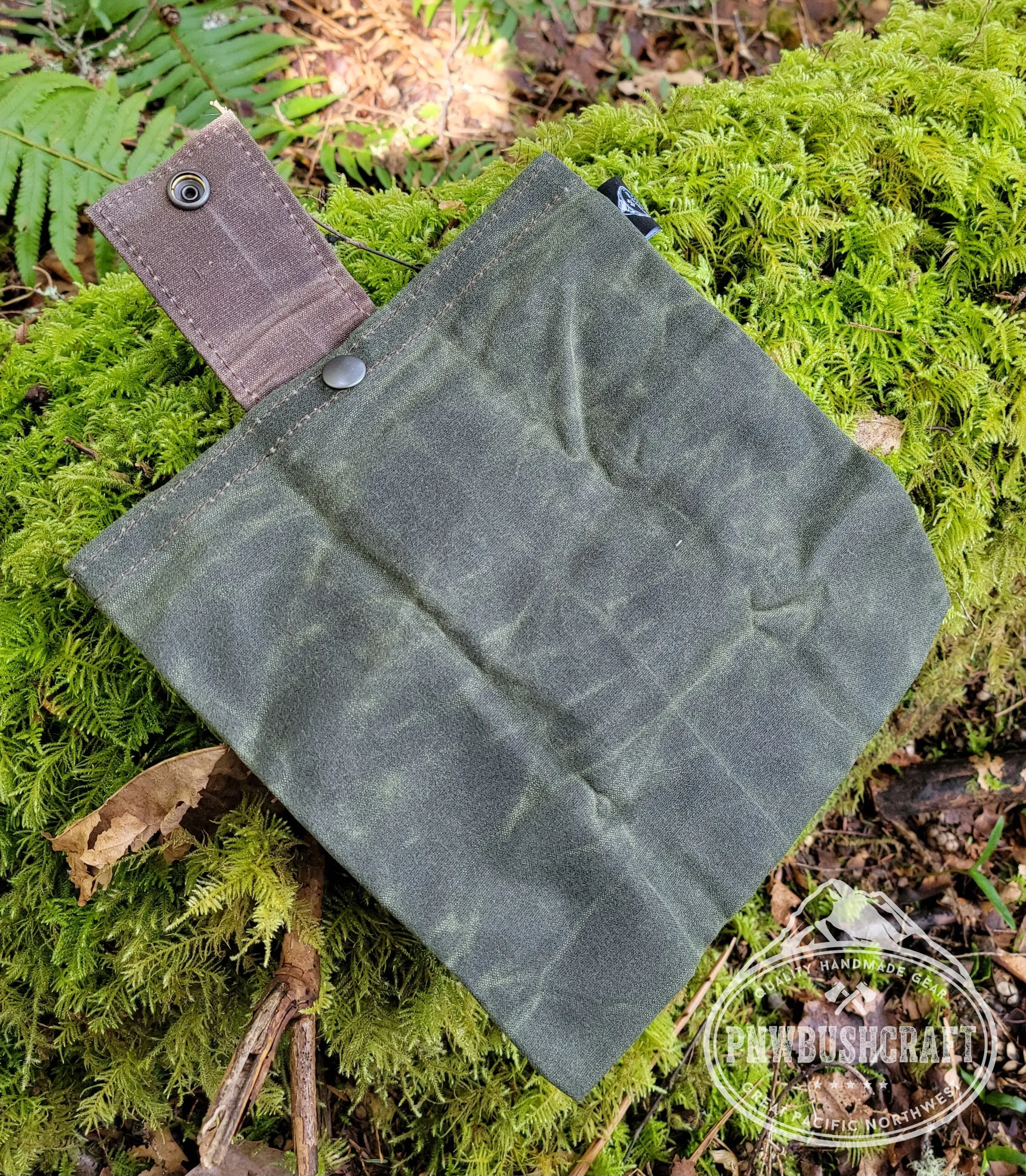 Rugged Waxed Canvas Foraging Bag, Hip Pouch by PNWBUSHCRAFT