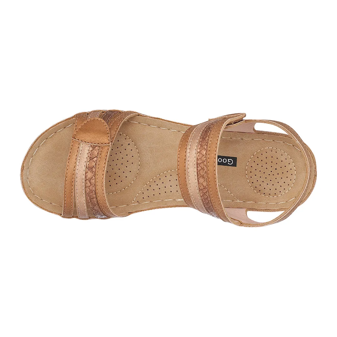 Samar Tan Wedge Sandals