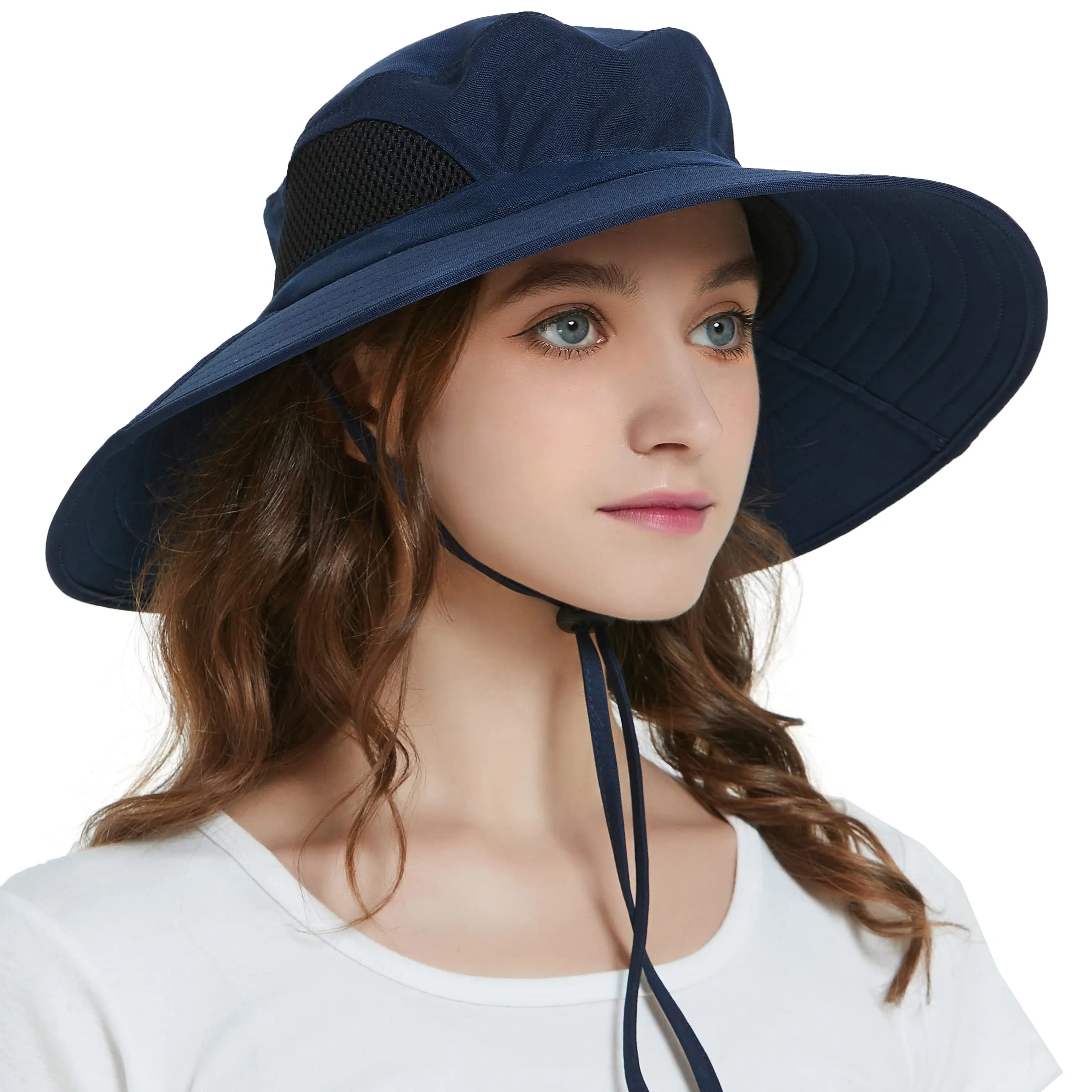 Waterproof Wide Brim Bucket Hat Foldable Sun Hat