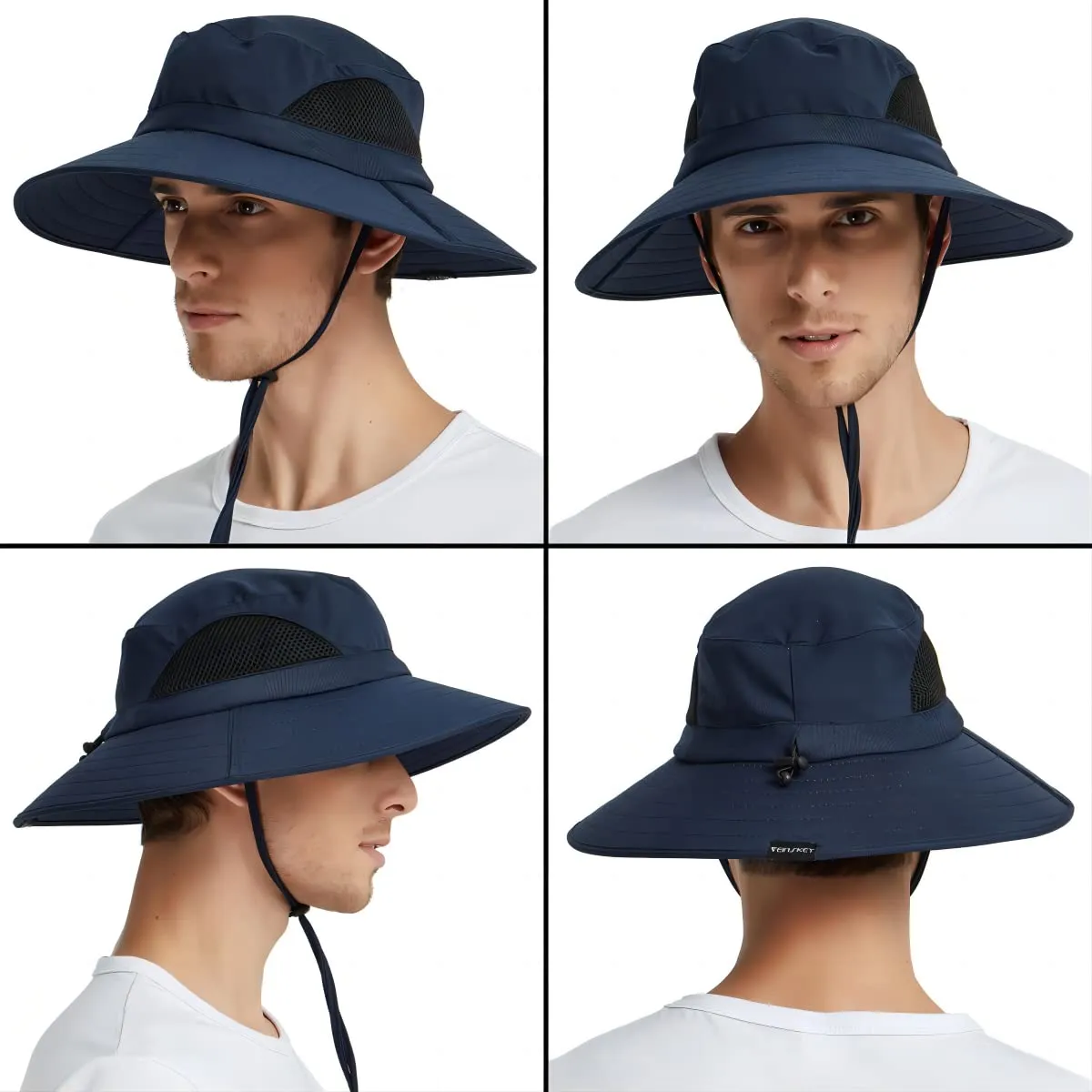 Waterproof Wide Brim Bucket Hat Foldable Sun Hat