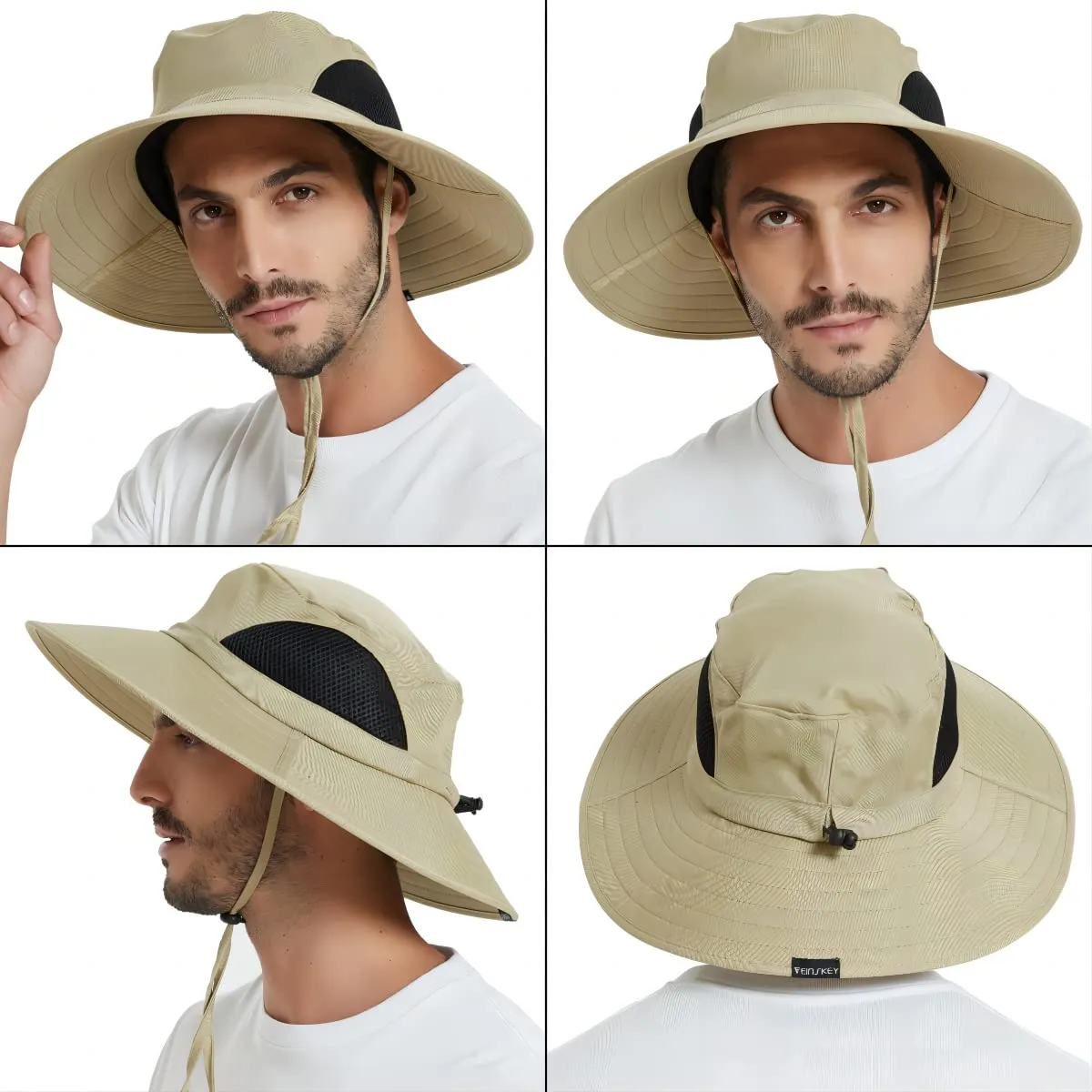 Waterproof Wide Brim Bucket Hat Foldable Sun Hat