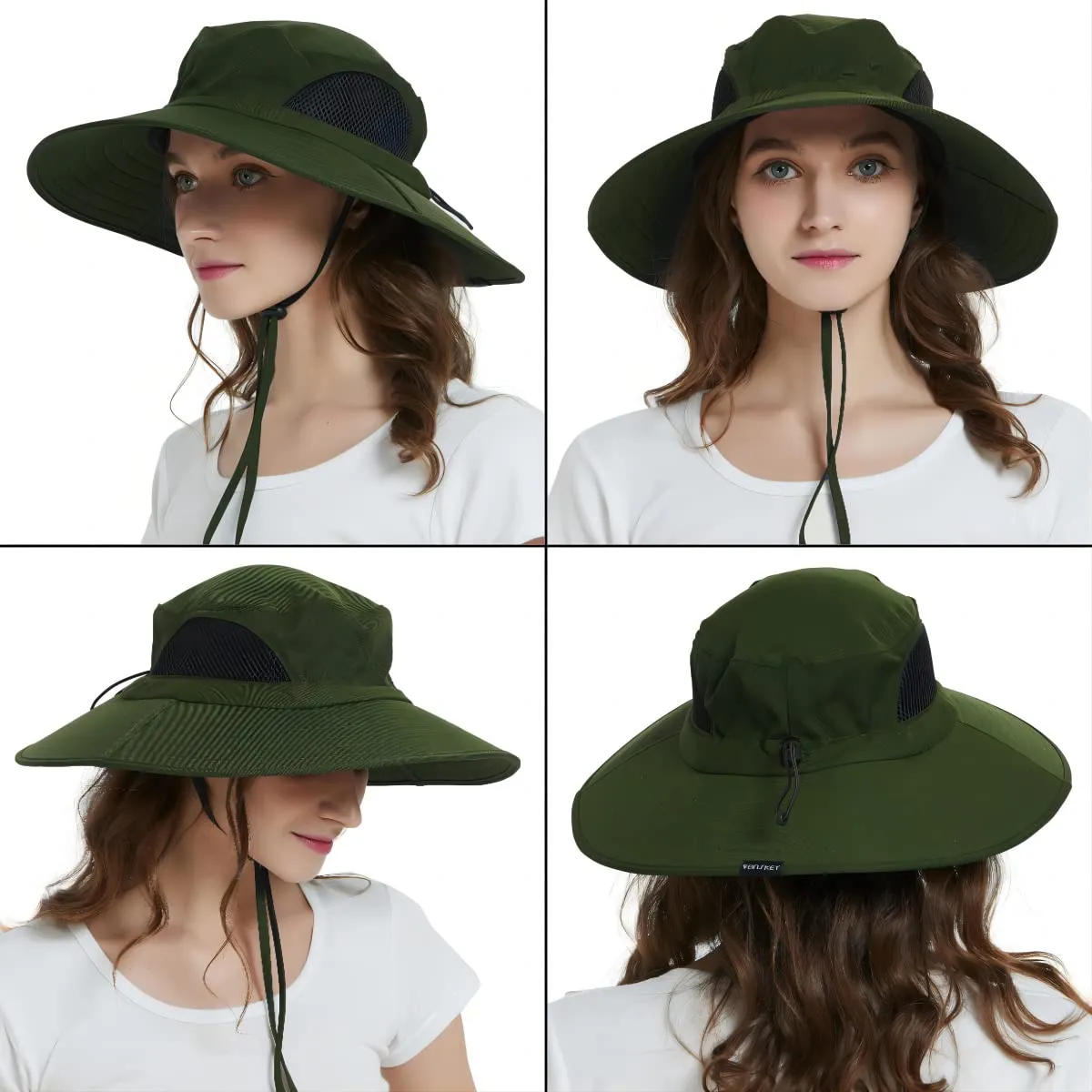 Waterproof Wide Brim Bucket Hat Foldable Sun Hat