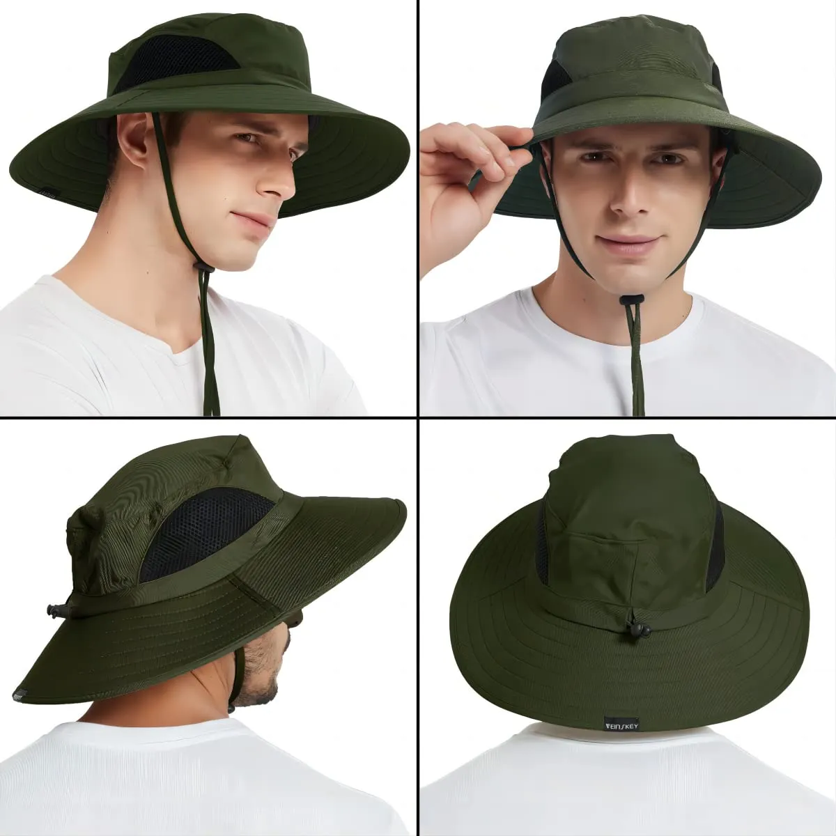 Waterproof Wide Brim Bucket Hat Foldable Sun Hat